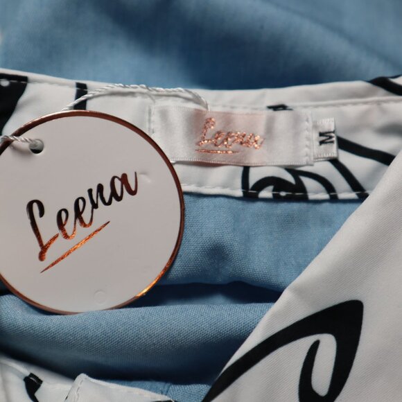 Leena Color Block Shirt Dress Womens Artsy Statement Layering Kitschy Casual NWT - Picture 2 of 11